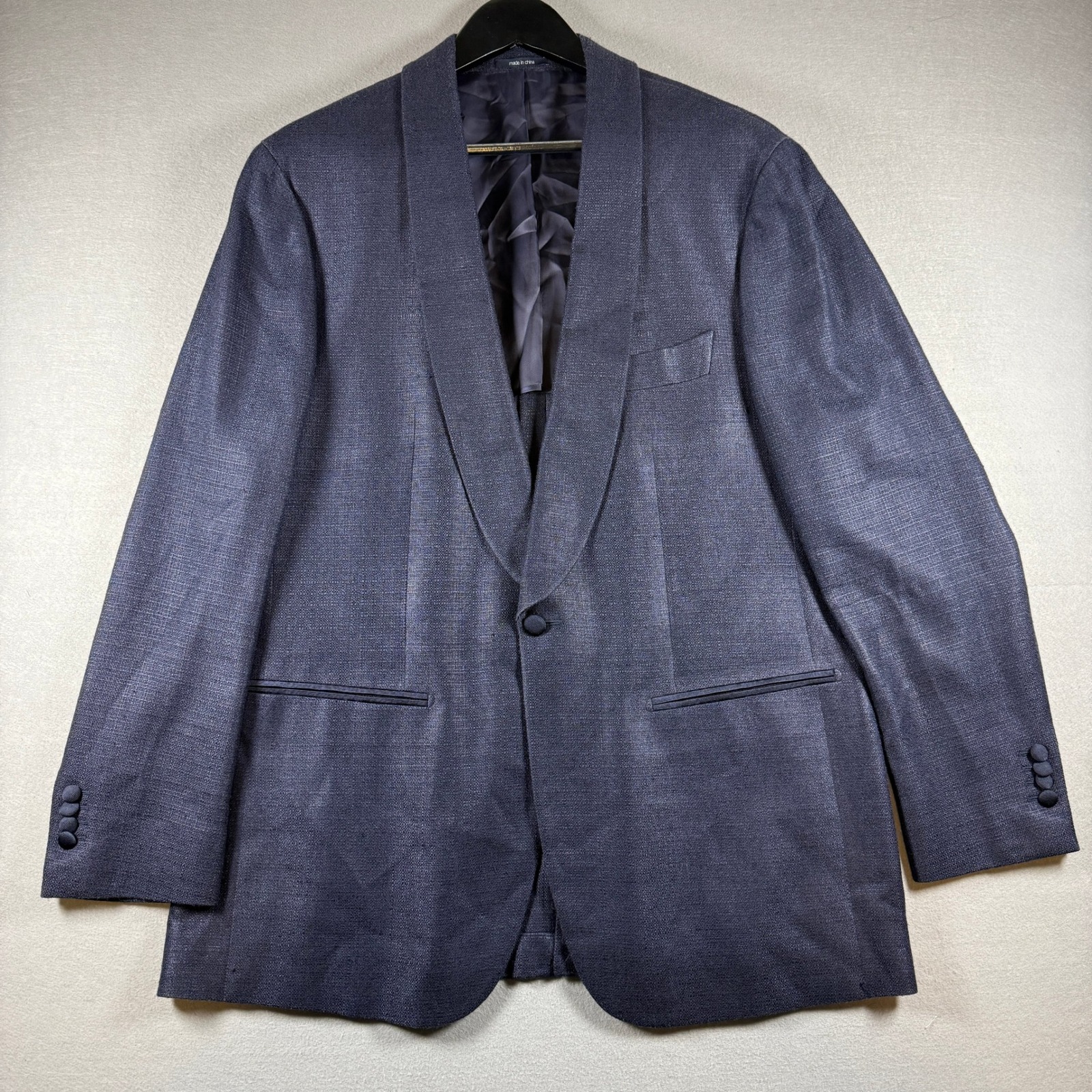 Suitsupply EThomas Blazer Mens 46r Blue Pure Silk Manhattan Int Sport Coat